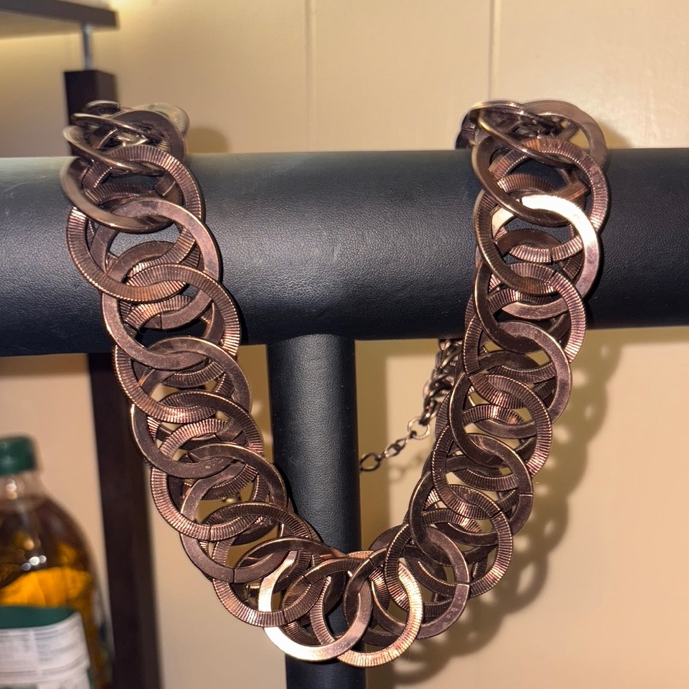Chic Bronze Chain Necklace